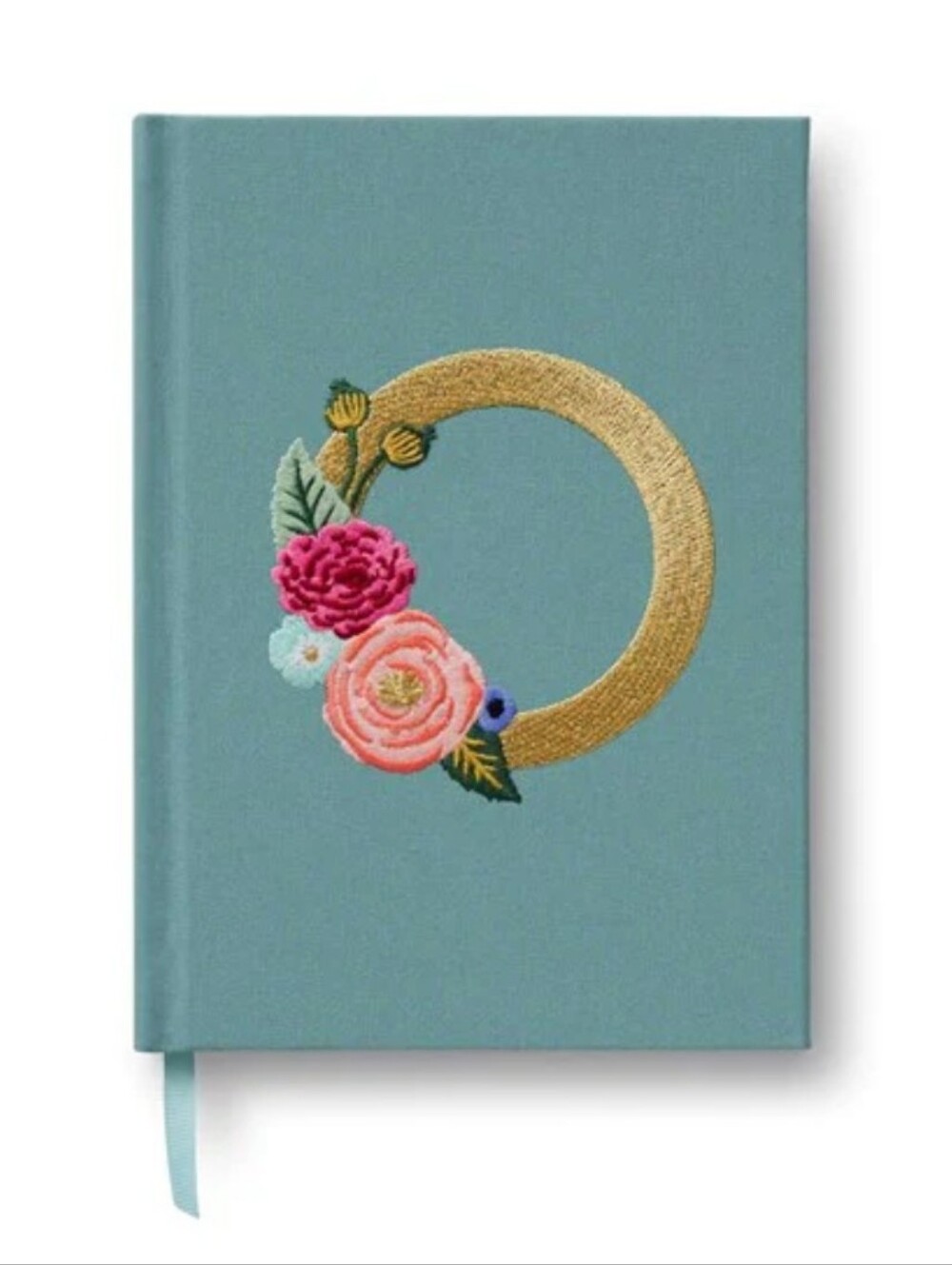 NWOT Rifle Paper Co. "O" Floral Embroidery Journal